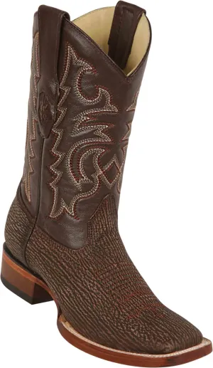 8220907 LOS ALTOS BOOTS WIDE SQUARE TOE SHARK BROWN