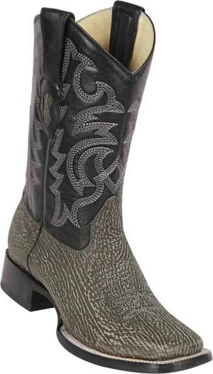 8220909 LOS ALTOS BOOTS WIDE SQUARE TOE SHARK RUSTIC GREY