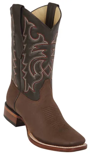 8226207 LOS ALTOS BOOTS WIDE SQUARE TOE CRAZY BROWN