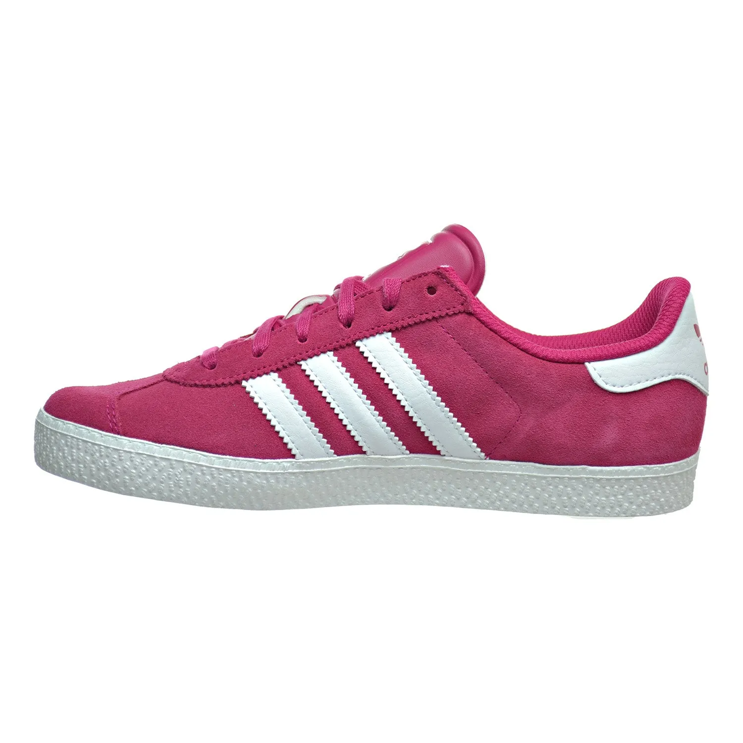 Adidas Gazelle 2 J Big Kid's Shoes Bold Pink/White/White