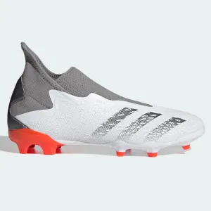 Adidas Predator Freak .3 Laceless FG - White-Grey-Solar Red