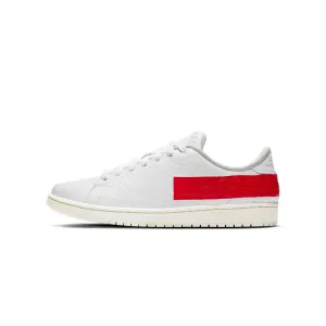 Air Jordan 1 Mens Centre Court 'White/University Red-Sail' Shoes