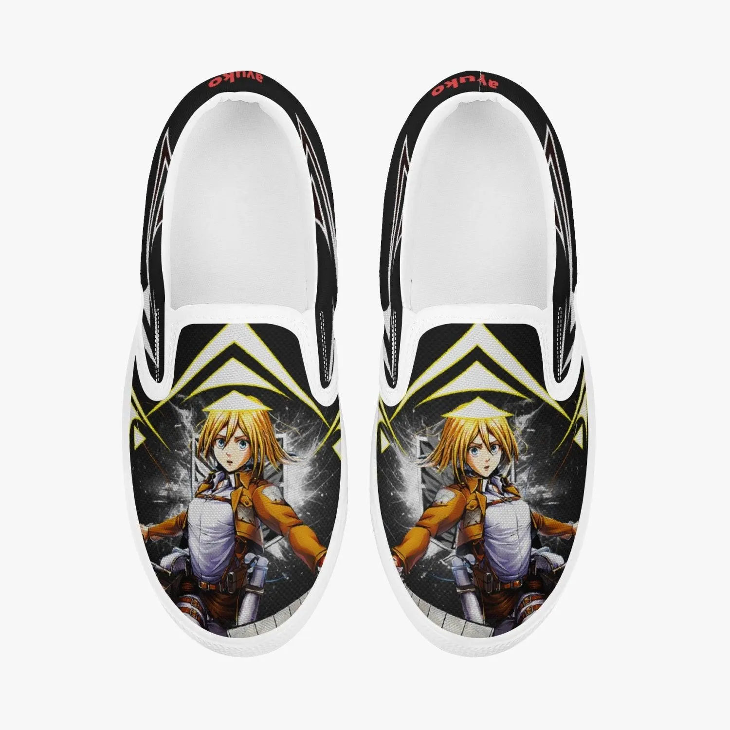 Attack On Titan Historia Reiss Kids Slipons Anime Shoes