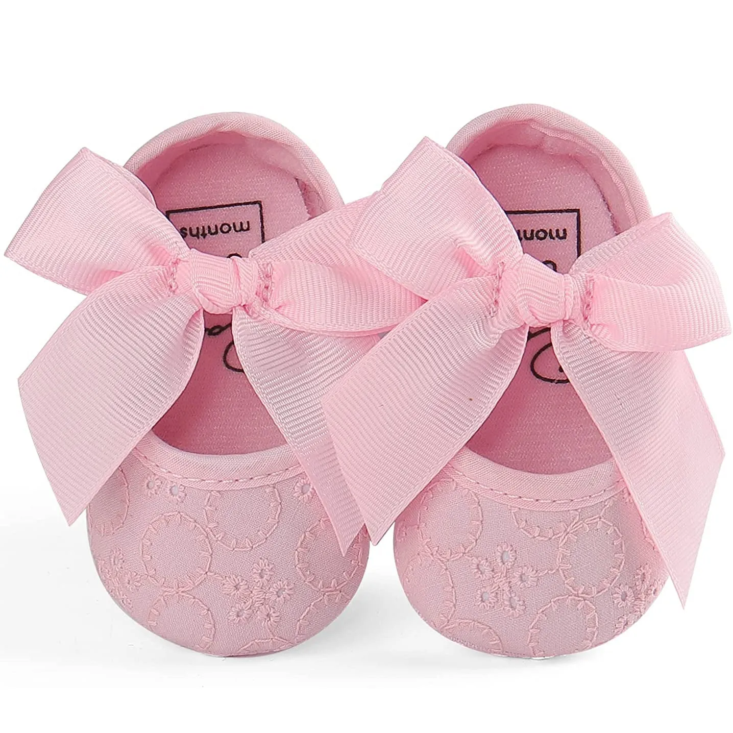 Baby Girls Princess Bowknot Soft Sole Cloth Crib Shoes Sneaker