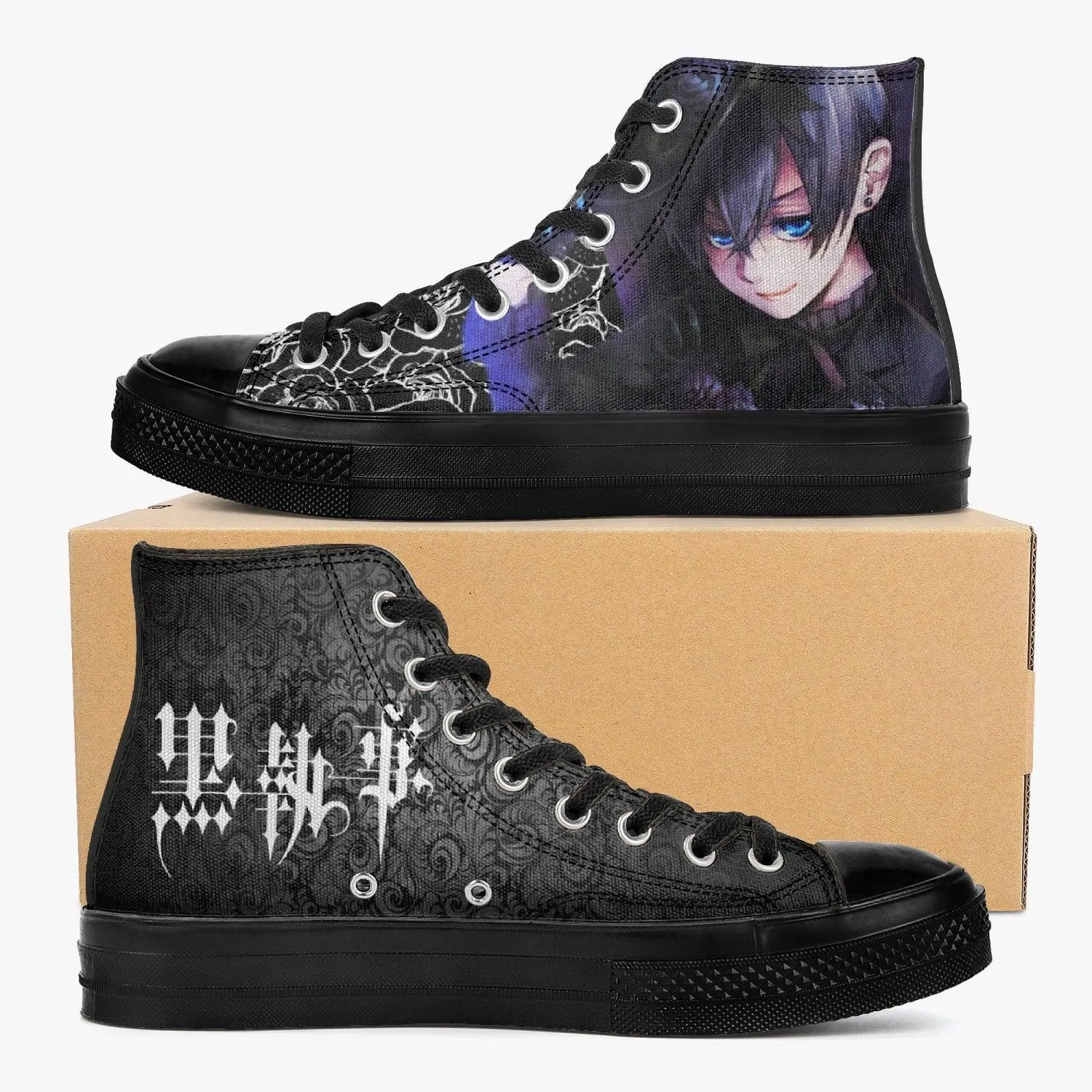 Black Butler Ciel Phantomhive A-Star High Anime Shoes