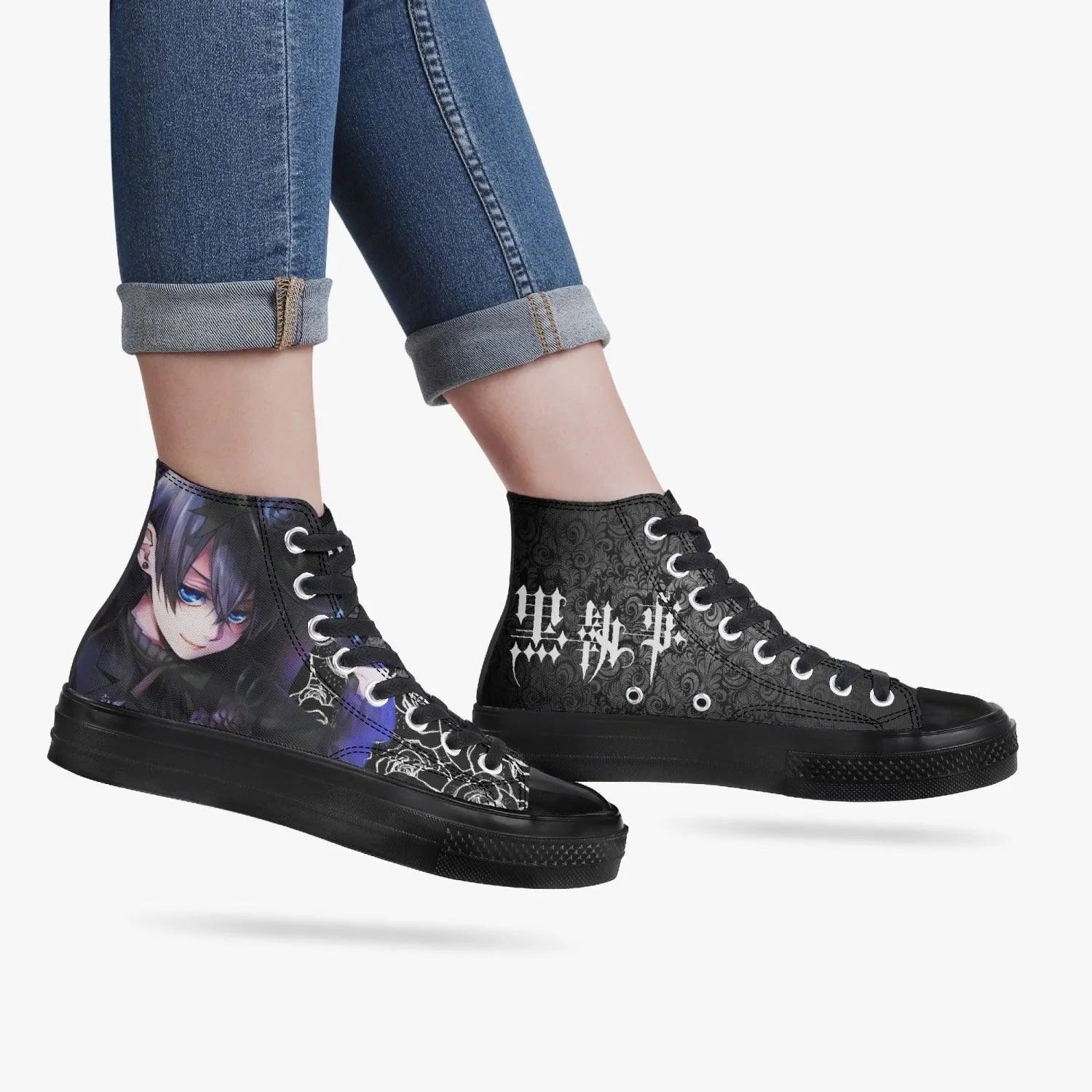 Black Butler Ciel Phantomhive A-Star High Anime Shoes