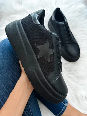 Boston Star All Black Sneakers