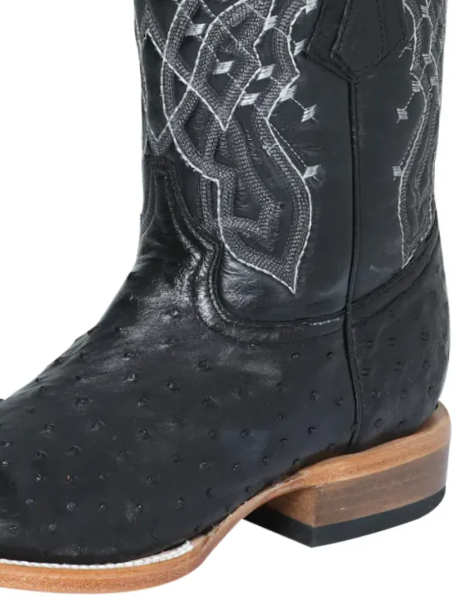 Botas Vaqueras Rodeo Exoticas de Avestruz Original para Hombre 'Centenario' - ID: 124406