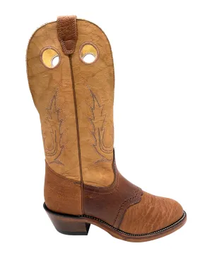 'Boulet' Men's 13" Buckaroo Western Round Toe - Cognac / Butterscotch