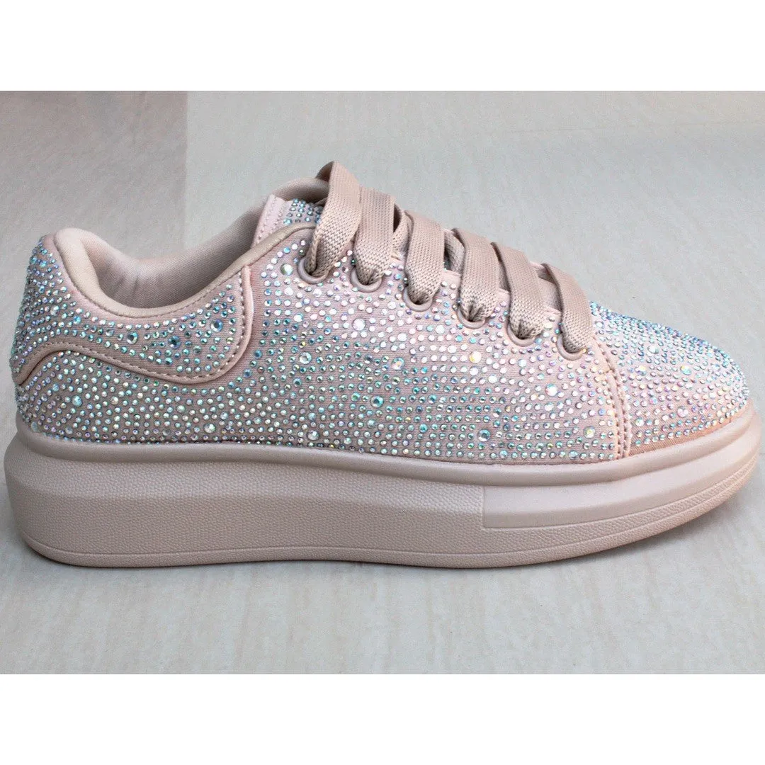 CHUNKY SNEAKERS NUDE CON PIEDRAS (MOD KINGDOM)