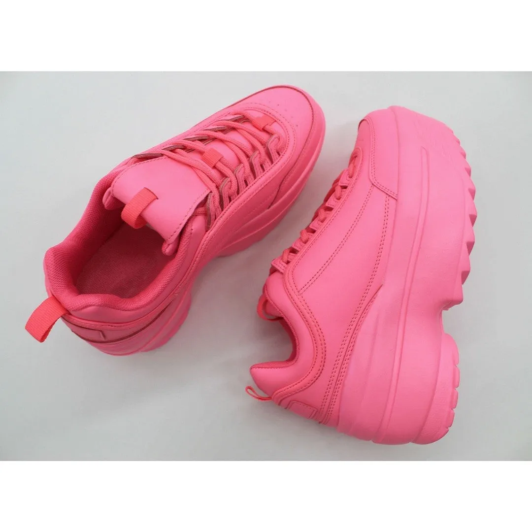 CHUNKY SNEAKERS ROSA NEÓN (MOD LILY)