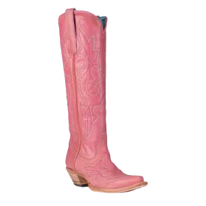 Corral Ladies Embroidered Tall Pink Western Boots A4434