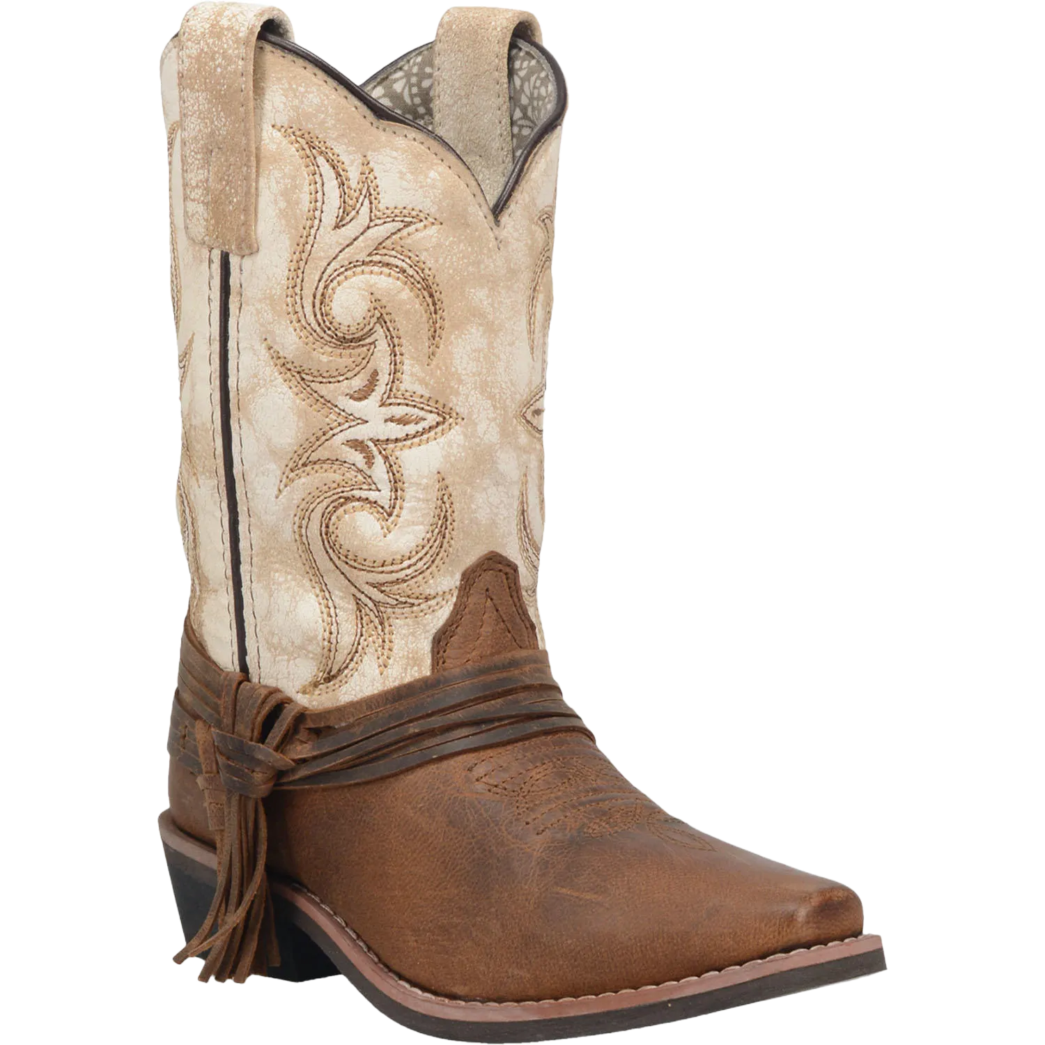 Dan Post Girl's Lil Myra Brown And White Western Boots DPC2911