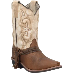 Dan Post Girl's Lil Myra Brown And White Western Boots DPC2911