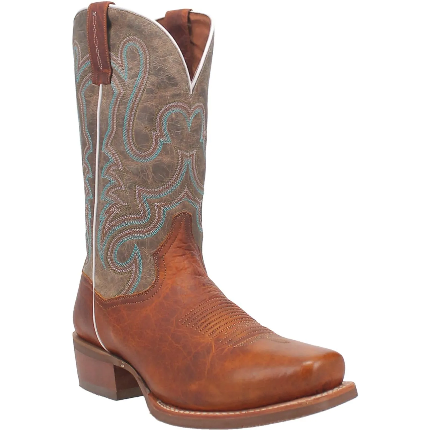 Dan Post Men's Honey Cruz Western Boots with Blunt Toe