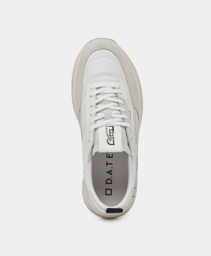 D.A.T.E Kdue Mono White Sneaker