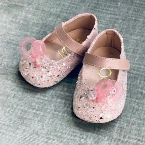 Ever Kid Infant Pink Glitter Shoe