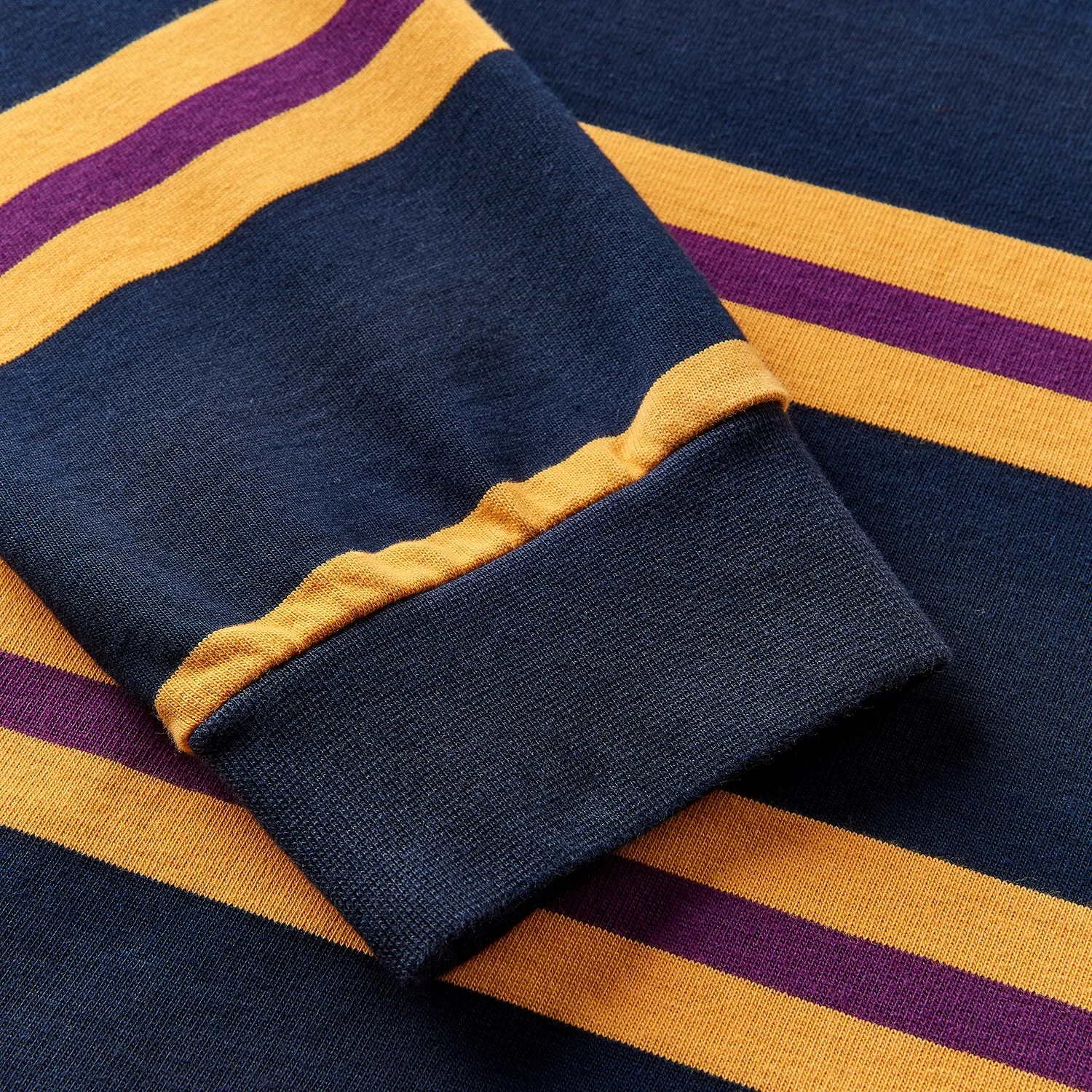 Grafton Rugby Shirt - Midnight Navy with Band Stripe