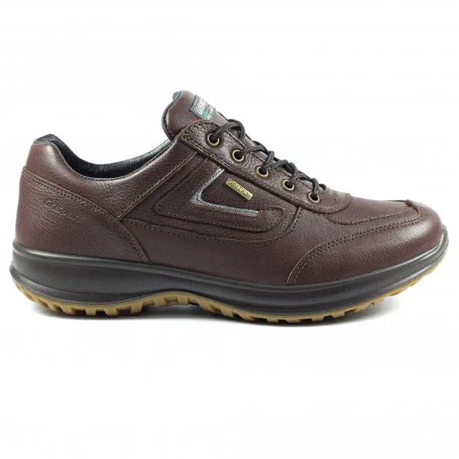 Grisport Airwalker Brown Shoes Leather Walking Shoe Water Resistant Comfort