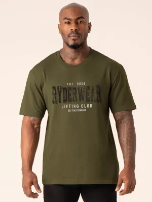 Grit Oversized T-Shirt - Olive