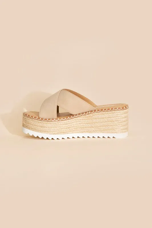 HEIGHT-S RAFFIA PLATFORM SLIDES