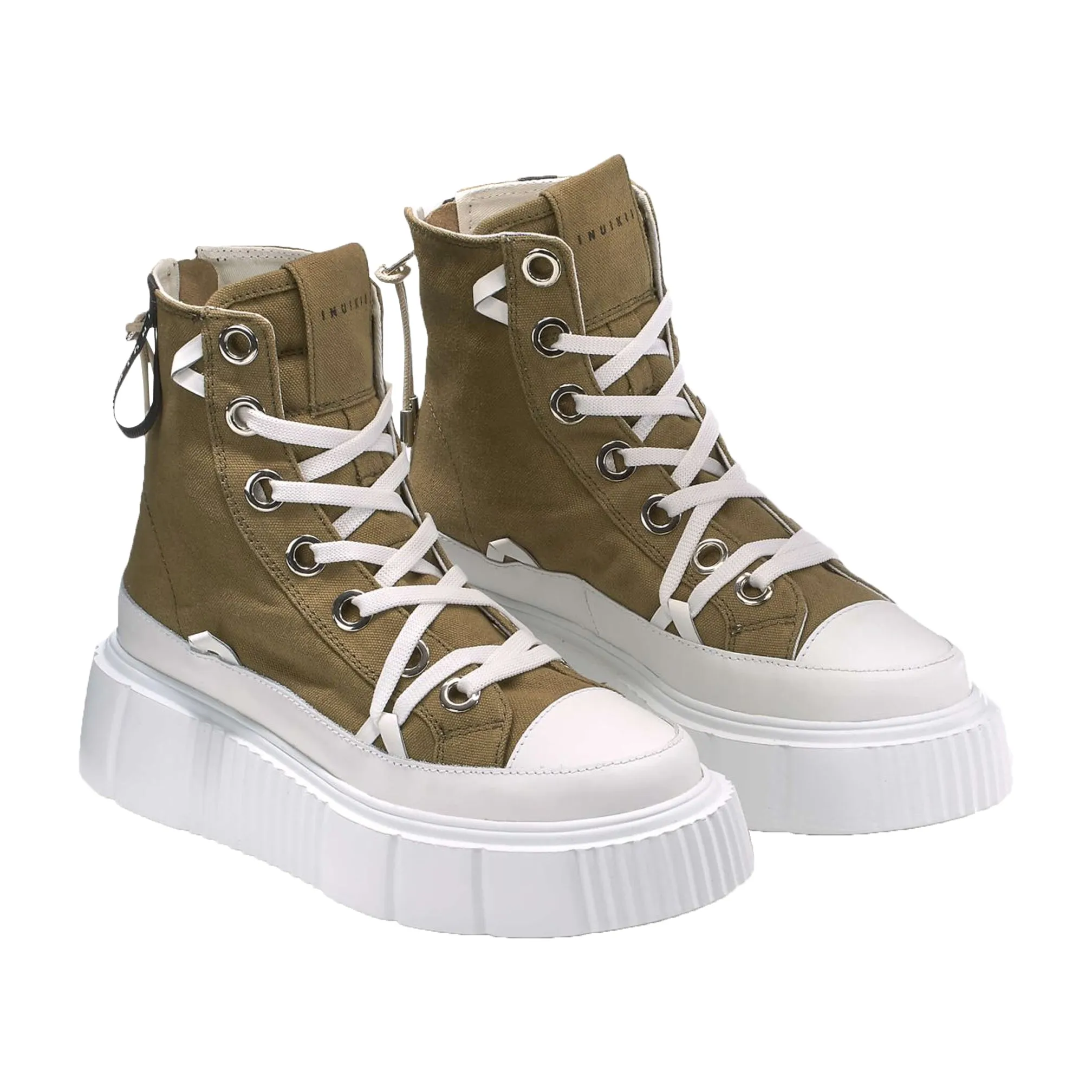 Inuikii Womens Matilda Canvas High Military