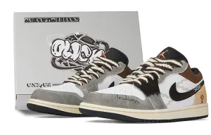 Jordan Air Jordan 1 Vintage Men's Basketball Shoes, off-white brown