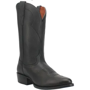 LAREDO MEN'S BLACK PIKE R TOE WESTERN BOOTS - DP2480