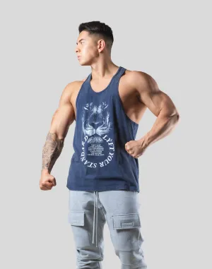 Lion Ring Vintage Training Tanktop  - Navy