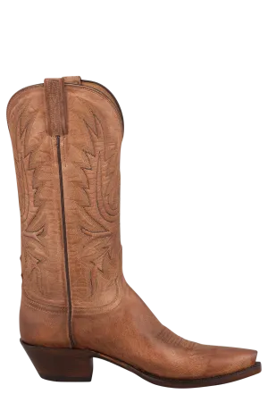 Lucchese Women's Goat Mad Dog Cowgirl Boots - Tan