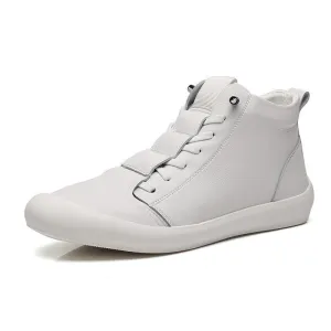 New Men's High-Top Leather Sneakers