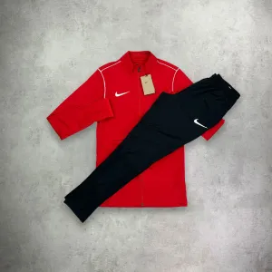 Nike Dri-Fit Tracksuit Set Red/ Black