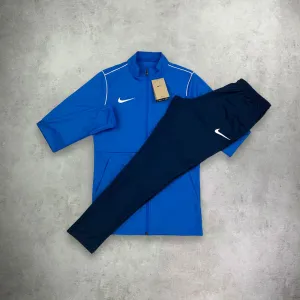 Nike Dri-Fit Tracksuit Set Royal Blue