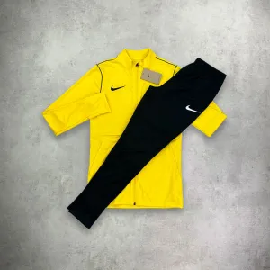 Nike Dri-Fit Tracksuit Set Yellow/ Black