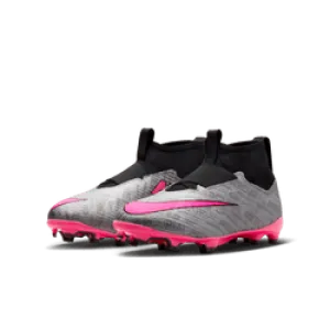 Nike Junior Zoom Mercurial Superfly 9 Pro Xxv FG - Metallic Silver/Hyper Pink