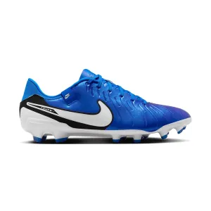 Nike Tiempo Legend 10 Academy Multi-Ground Low-Top Soccer Cleats - Signal Blue/White- Regular (D)