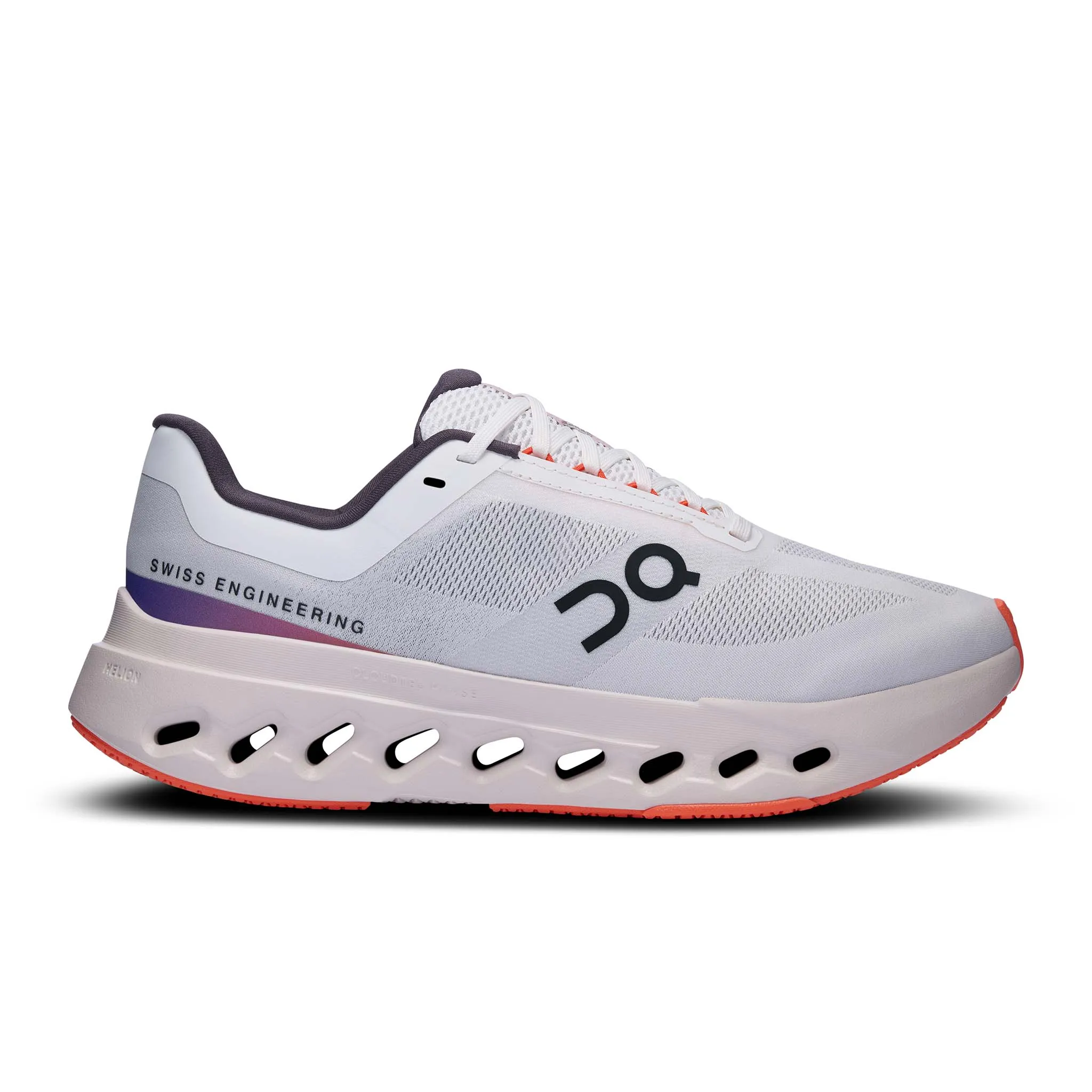 On | Women's Cloudsurfer Next Running Shoes - White/Flame