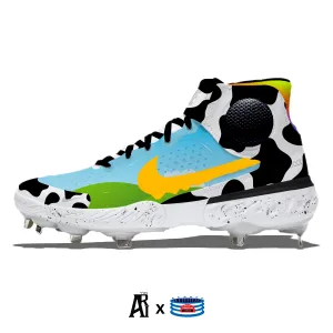 "Chunky Dunky" Nike Alpha Huarache Elite 3 Mid Cleats by Stadium Custom Kicks