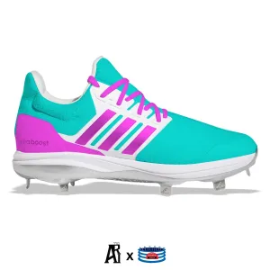 "Miami Beach" Adidas Ultraboost DNA 5.0 Cleats by Stadium Custom Kicks