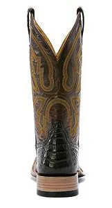 Rod Patrick Cigar Caiman Broad Square Toe Boots