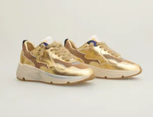 Serafini Gold Malibu Sneaker