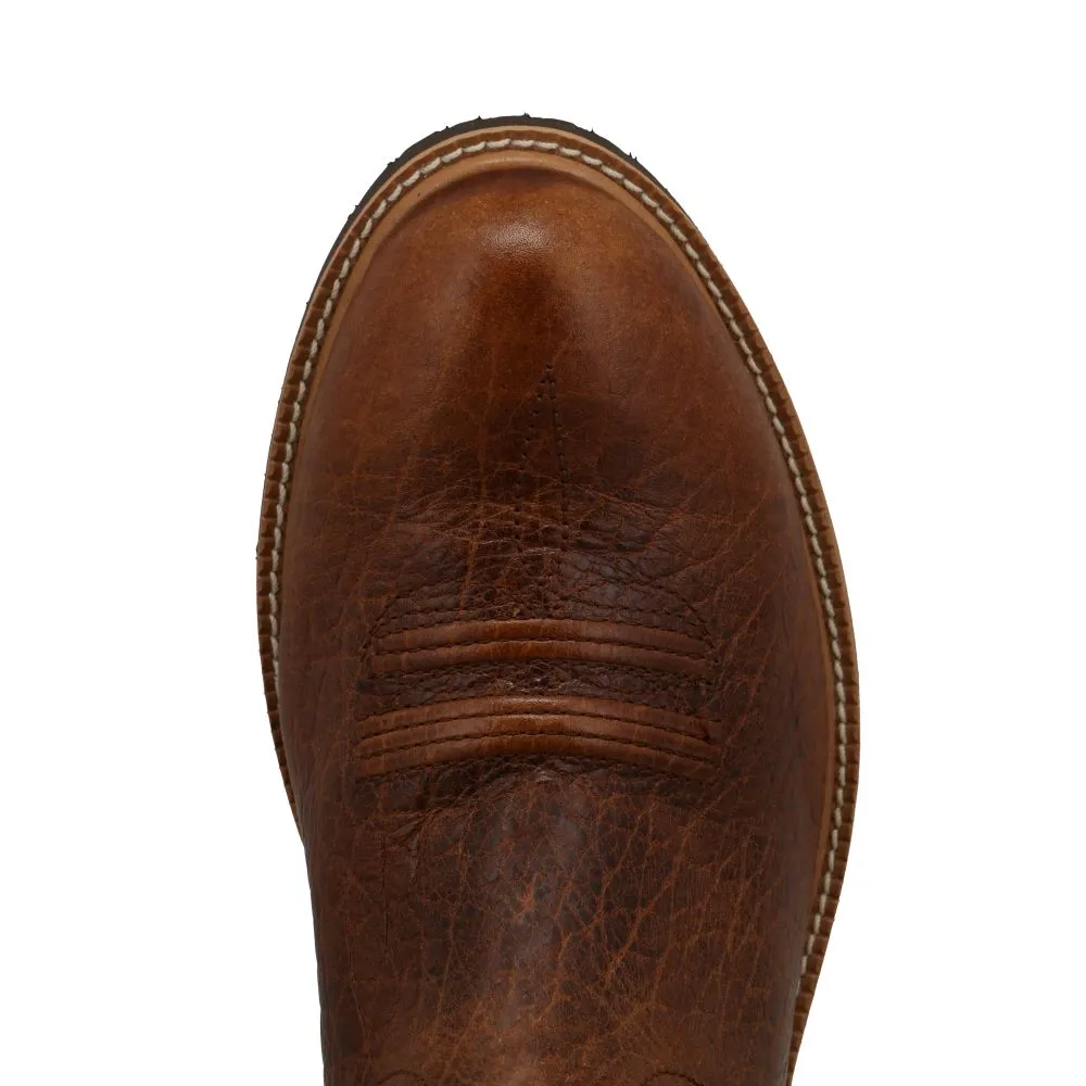 'Twisted X' Men's 12" Tech X Cellstretch Western Round Toe - Brown / Squash