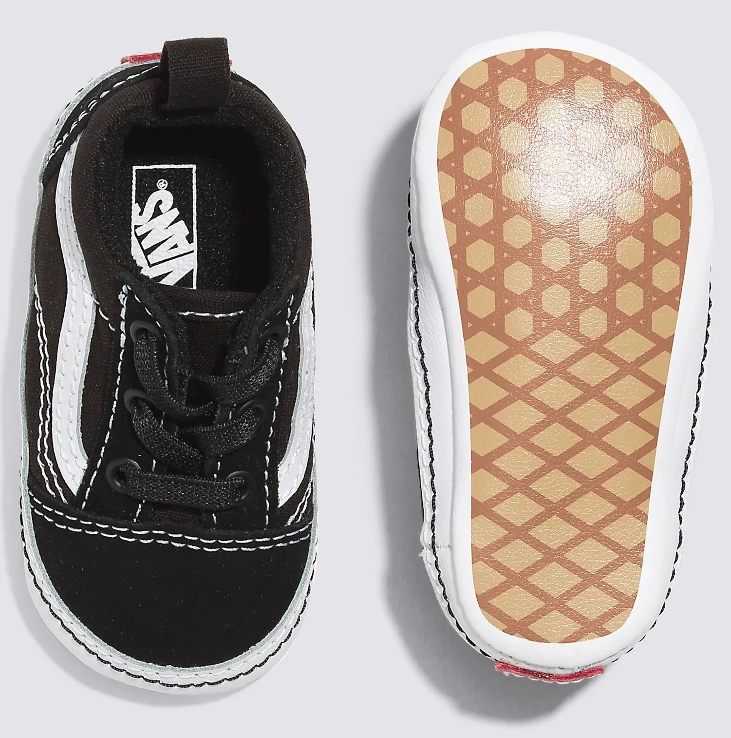 Vans - Infant Old Skool Crib Shoes | Black White