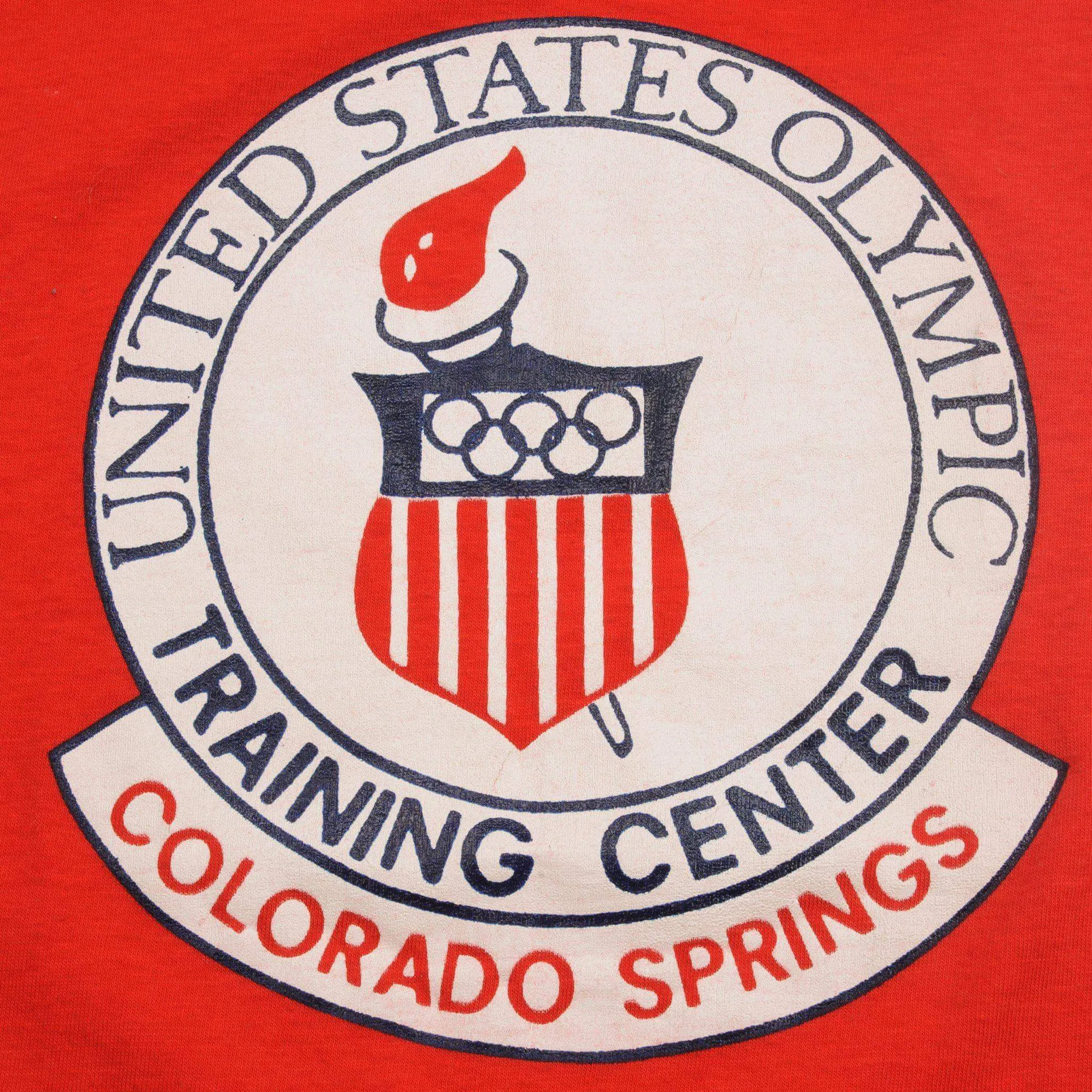 VINTAGE CHAMPION US OLYMPIC TRAINING CENTER TEE SHIRT 1970S MEDIUM MADE IN USA