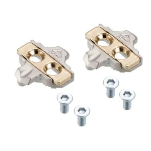 Xpedo Cleat Set Xp - T For Mtb Pedal - Spd - Silver/Gold